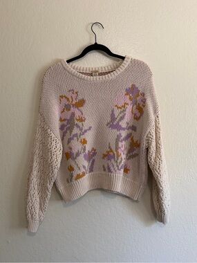 Magaschoni Floral Knit Sweater